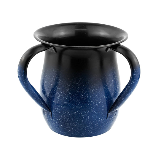 Stainless Steel Wash Cup With Blue Ombre Design