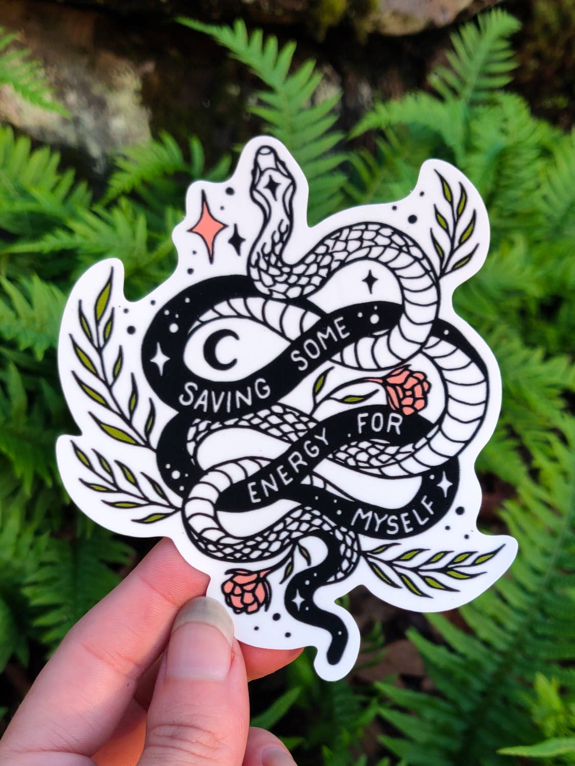 Saving Some Energy For Myself Vinyl Sticker - Arcana