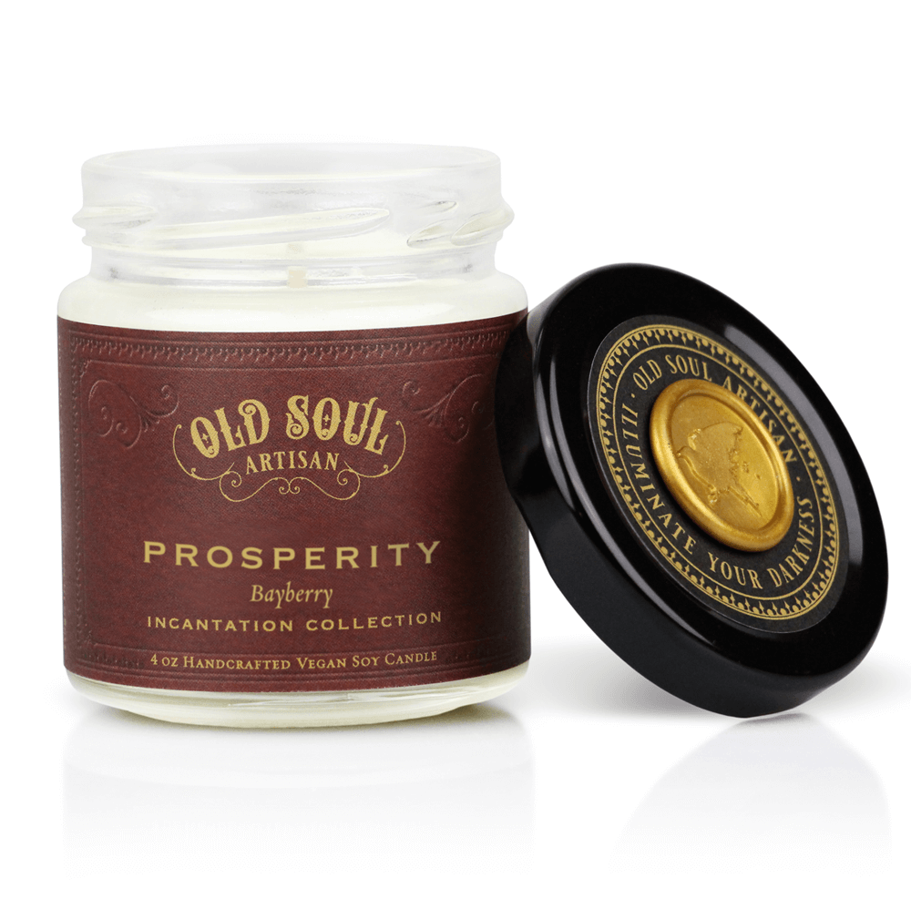 Prosperity - 4oz Soy Candle - Herbal Folklore Inspired - Arcana