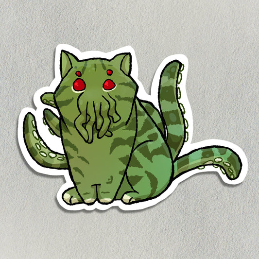 Kitty Cthulhu Vinyl Sticker