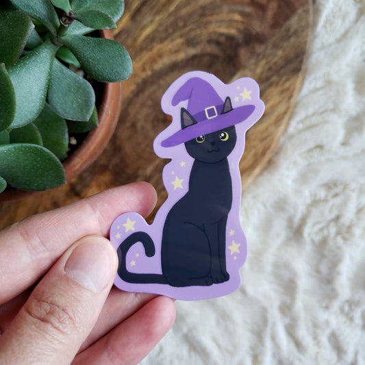 Witchy Cat Vinyl Sticker - Arcana