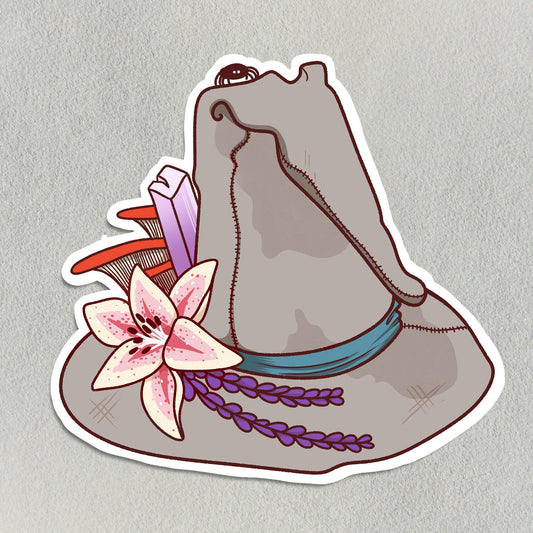 Lovely Witch Hat Sticker - Arcana