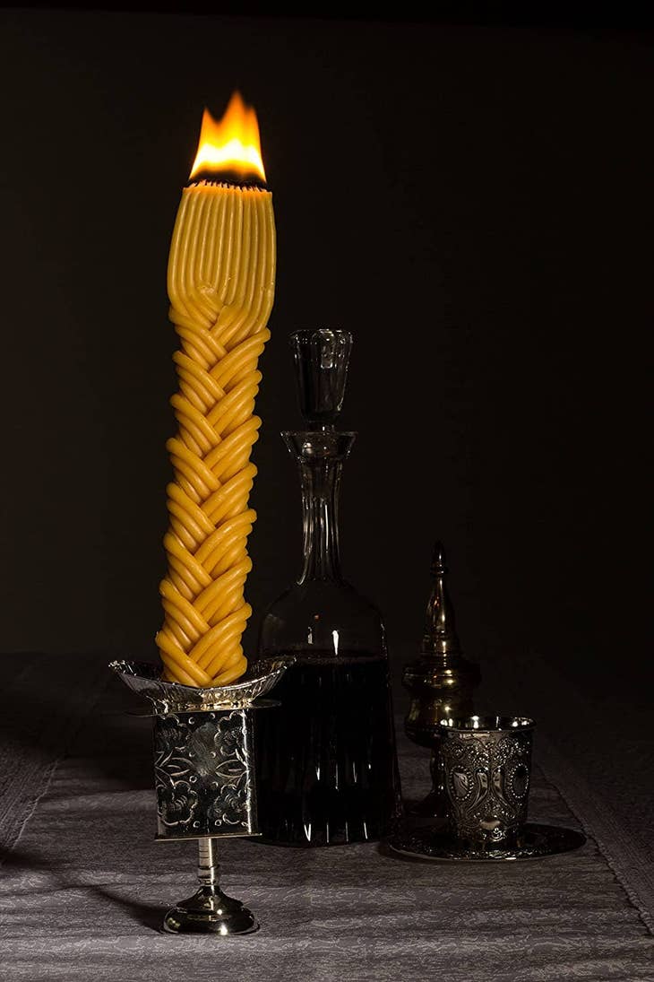 Braided Beeswax Havdalah Candle