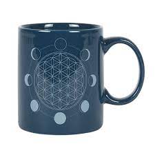 Flower of Life and Phases of the Moon Mug - Arcana
