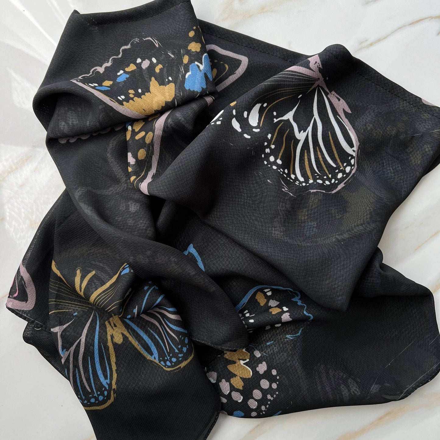 Dakota Butterfly Triangle Scarf