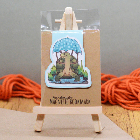 Rainy Day Tortoise Magnetic Bookmark