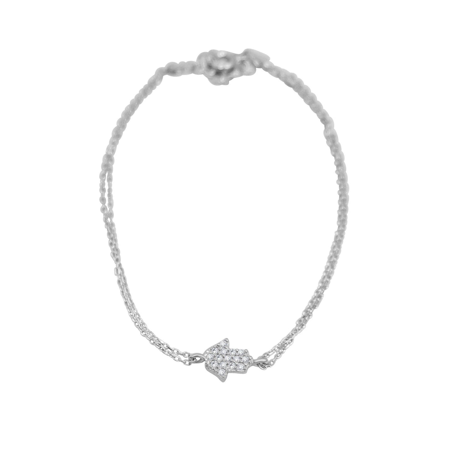 Hamsa Hand Bracelet in Sterling