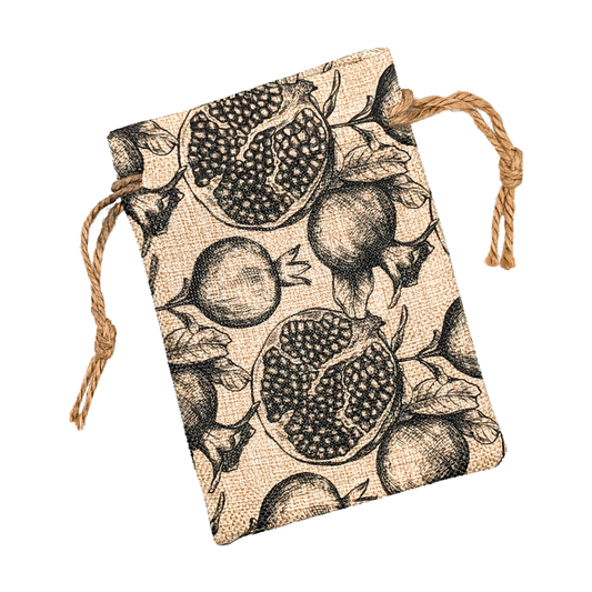 Pomegranate Drawstring Pouch