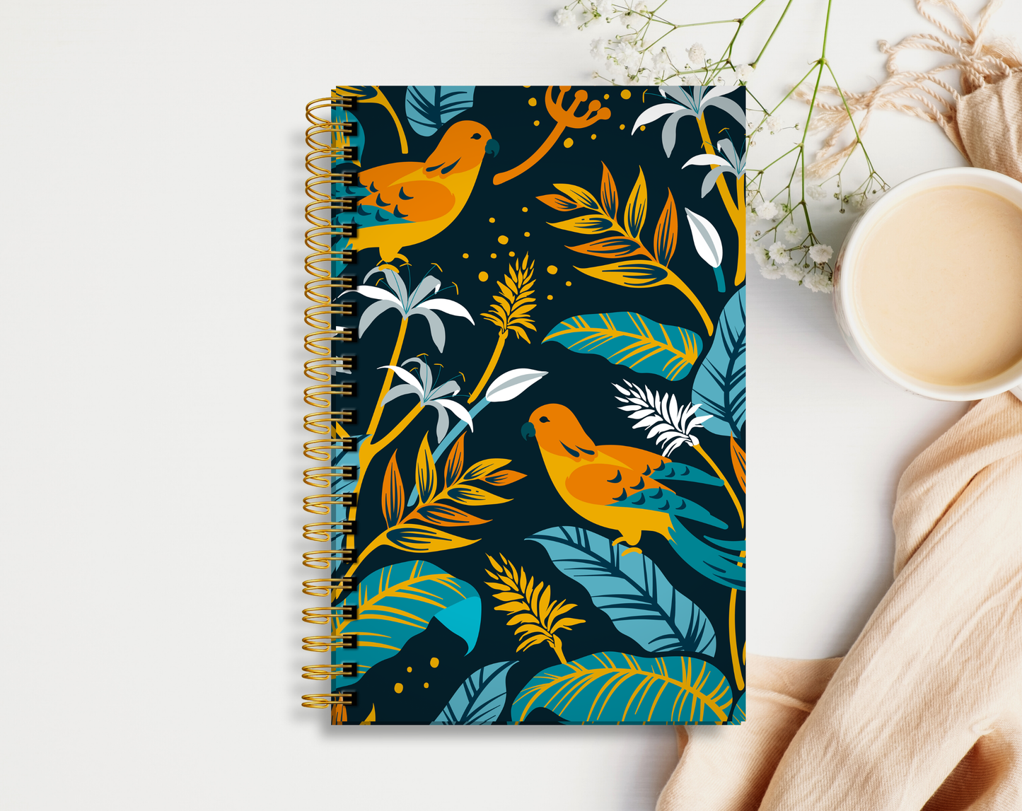 Evening Bird Spiral Journal