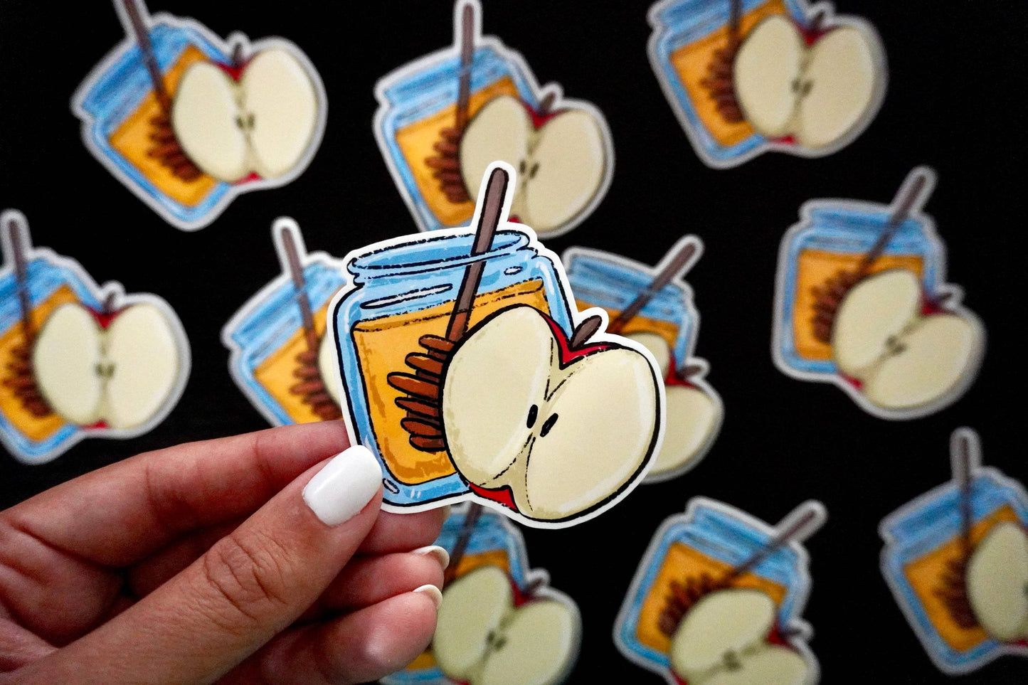 Apple and Honey Vinyl Sticker