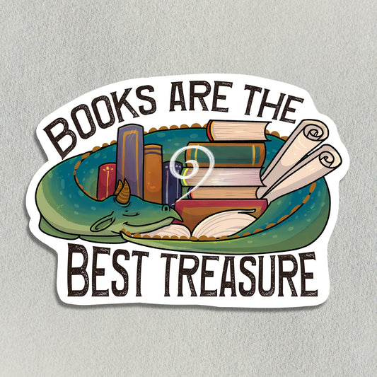 A Dragon and the Best Treasure Sticker - Arcana