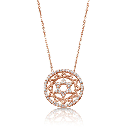 Intricate Magen David Necklace